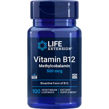 Vitamin B12 Methylcobalamin 500 мкг 100 пастилок (Life Extension)
