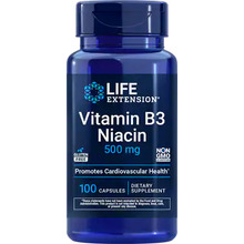 Vitamin B3 Niacin 500 мг 100 капс (Life Extension)