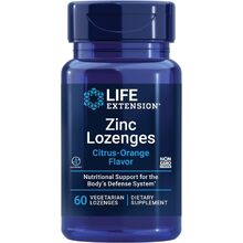 Zinc Lozenges 60 пастилок - цитрус-апельсин (Life Extension)