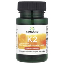 Vitamin K2 100 мкг 30 мягких капс (Swanson)