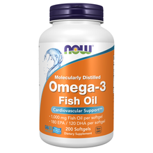 Omega-3 1000/180 EPA/120 DHA 200 рыб.жел.капс (NOW)