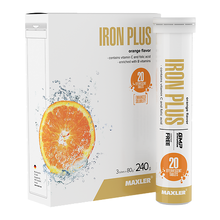 Iron Plus 20 шипучих таб - апельсин (Maxler)