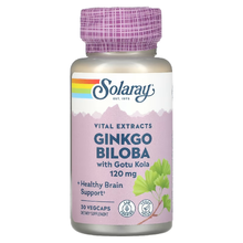 Ginkgo Biloba Extract with Gotu Kola 120 мг 30 Вег капс (Solaray)