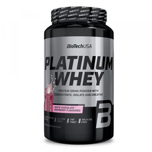 Platinum Whey 1000 г - белый шоколад-малина (BioTech)