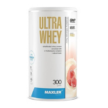 Ultra Whey 300 г - клубничный коктейль (банка) (Maxler)