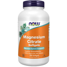 Magnesium Citrate 180 мягких капс (NOW)