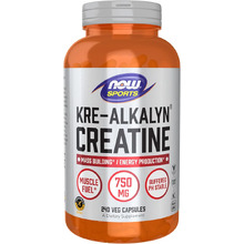 Kre-Alkalyn Creatine 750 мг 240 Вег.капс (NOW)