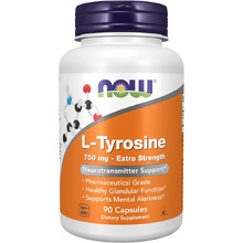 L-Tyrosine 750 мг Extra Strength 90 капс (NOW)