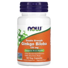 Ginkgo Biloba 120 мг 50 Vcaps (NOW)