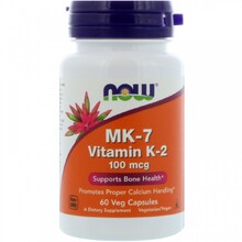 MK-7 Vitamin K-2 100 мкг 60 Вег.капс (NOW)