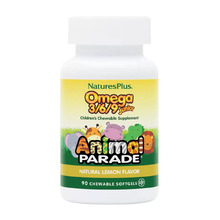 Omega 3-6-9 Animal Parade 90 жев. таб - лимон (Nature's Plus)