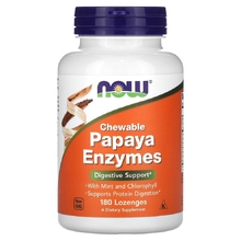 Papaya Enzyme Chewable 180 таб (NOW)