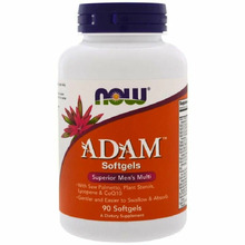 ADAM Men's Multivitamin 90 softgels (NOW)