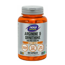 Arginine & Ornithine 500/250 100 Capsules (NOW)
