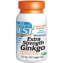 Extra Strenght Ginkgo 120 мг 360 Вег капс (Doctors Best)