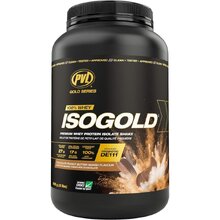 Iso-Gold 900 г - шоколадная крошка-арахисовое масло (PVL)