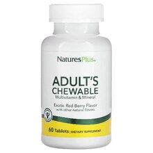 Adult's Chewable Multivitamin & Mineral 60 таб - экзотическая красная ягода (Nature's Plus)