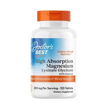 Hi Abs Magnesium Lysinate Glycinate 120 таб (Doctors Best)