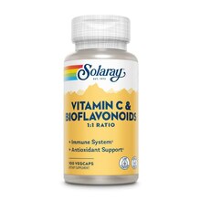 Vitamin C & Bioflavonoids 1:1 100 Вег.капс (Solaray)