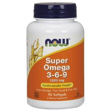 Omega-3-6-9 1200 мг 90 Softgels (NOW)