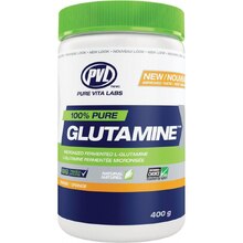 100% Pure Glutamine 400 г - апельсин (PVL)