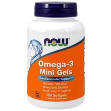 Omega-3 Mini Gels 180 капс (NOW)