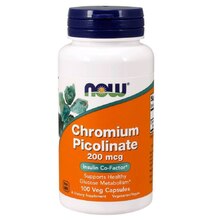 Chromium Picolinate 200 мкг 100 Capsules (NOW)