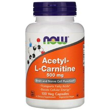 Acetyl L-Carnitine 500 мг 100 Vcaps (NOW)