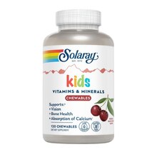 Kids Vitamin & Minerals 120 жев.таб - вишня (Solaray)