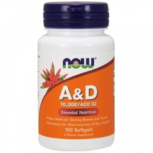 A & D 100 Softgels (NOW)