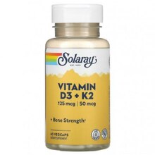 Vitamin D3+K2 60 Вег капс (Solaray)