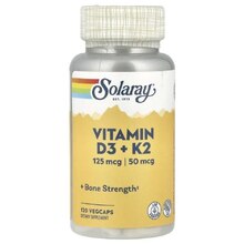 Vitamin D3+K2 120 Вег.капс (Solaray)
