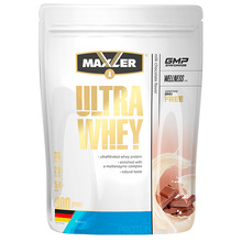 Ultra Whey 900 г (пакет) - молочный шоколад (Maxler)