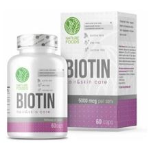 Biotin 5000 мкг 60 капс (Nature Foods)