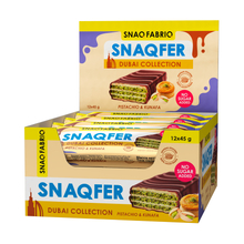 Батончик вафельный SNAQFER глазированный 45 г - фисташки-кунафа (Bombbar)