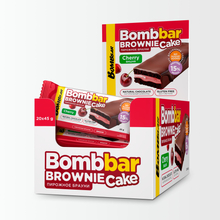 Пирожное протеиновое Brownie Cake 45 г - вишня (BOMBBAR)