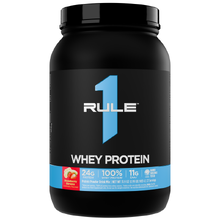 Whey Protein 900 г - клубника-банан (Rule1)