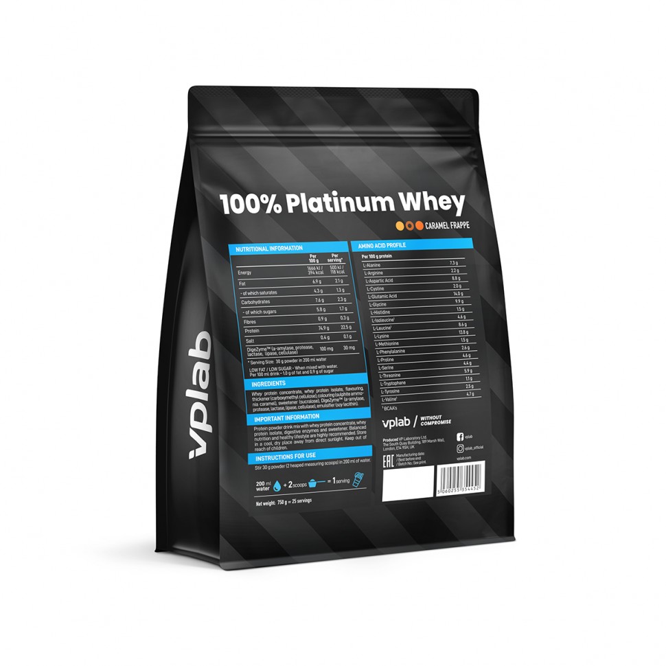 Протеин 100% Platinum Whey 750 г купить в интернет-магазине 5lb с доставкой  по Москве