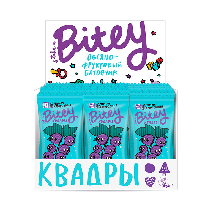 Bitey. Bitey батончик черная смородина 30 г. Фруктовый батончик Bitey Box квадры без сахара черная смородина, 20 шт. Батончик овсяно-фруктовый черная смородина квадры Bitey 30 г. Take a bite квадры черная смородина.