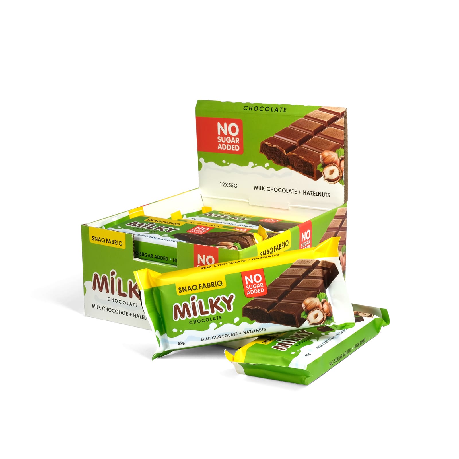 Шоколад молочный с начинкой Snaq Fabriq Milky 55 г 12  шт купить в интернет-магазине 5lb с доставкой по Москве